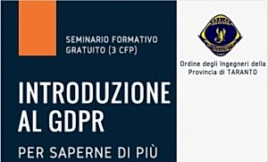 Introduzione al G.D.P.R.